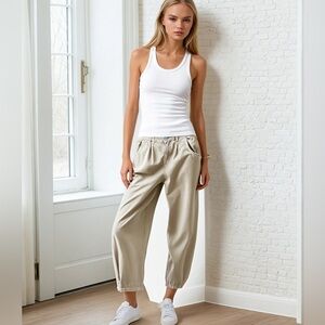 High waist khaki tan pants 29